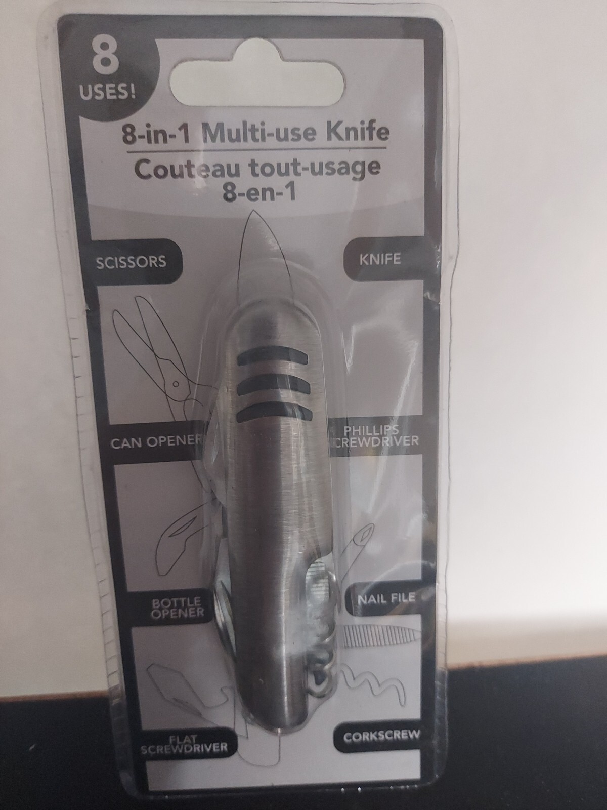 New 8 In 1 Multi Use Pocket Knife