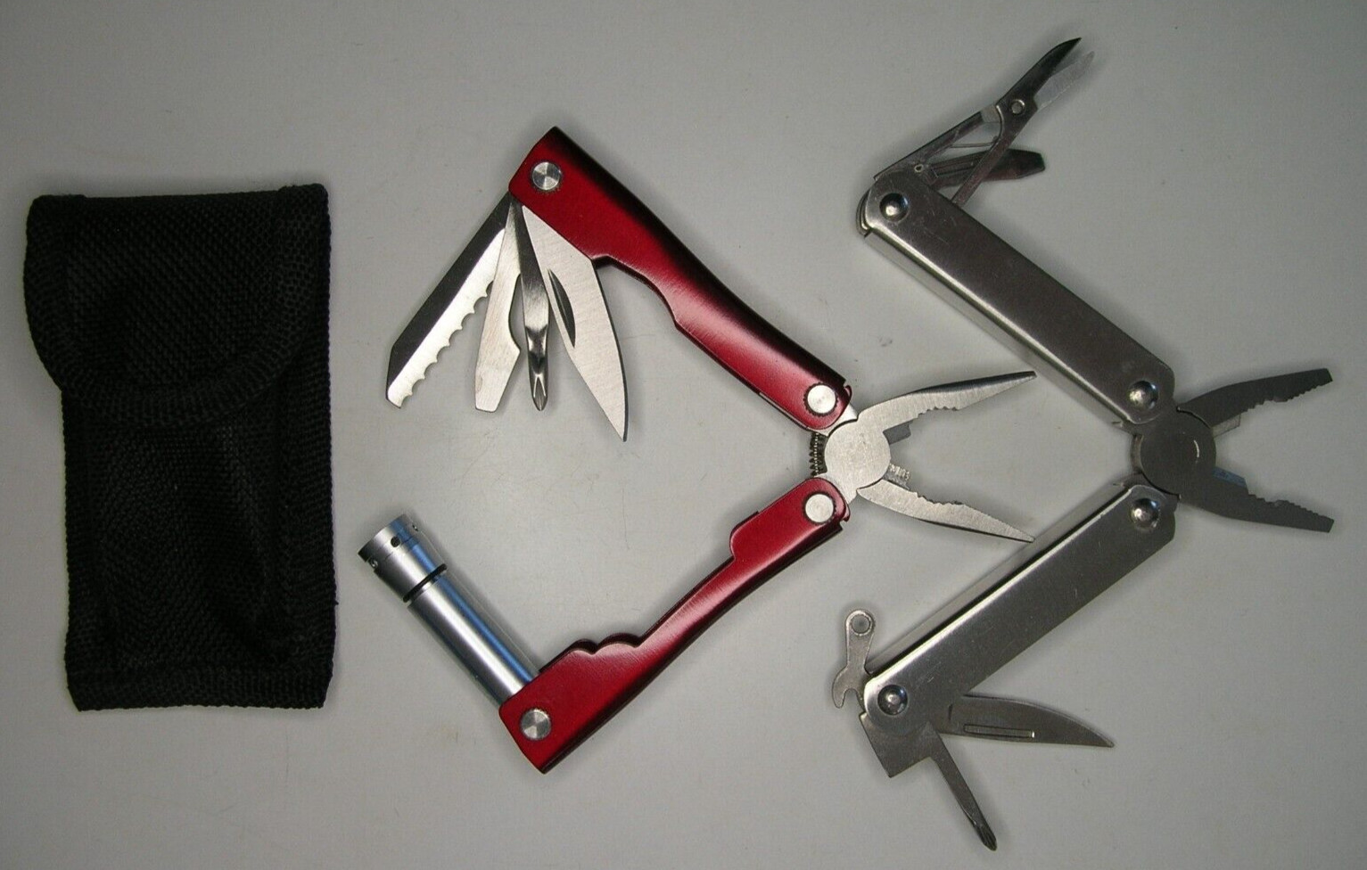 Lot of 2 New Mini Multi-Tool’s With 1 Black Sheath Small Unbranded JL