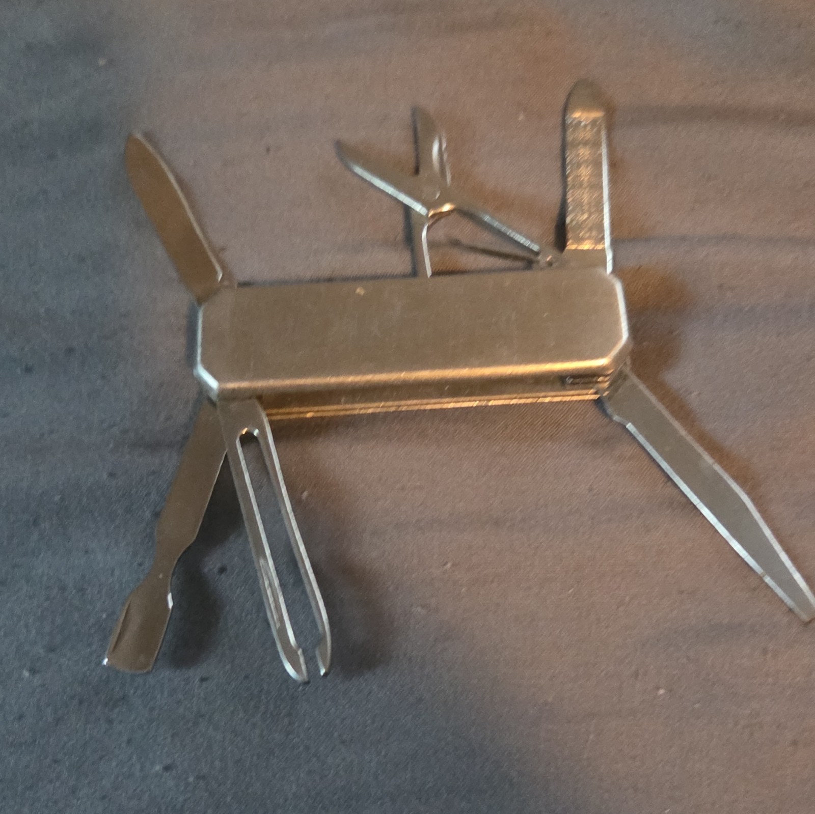 2pc Red & Silver Folding Pocket Multi-Tools w/ Knife Scissors Corkscrew “John”