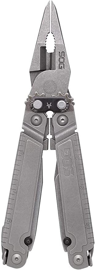 SOG PowerAccess Assist PA-3001 Pliers Ruler Awl Wire Cutter/Crimper Drivers More