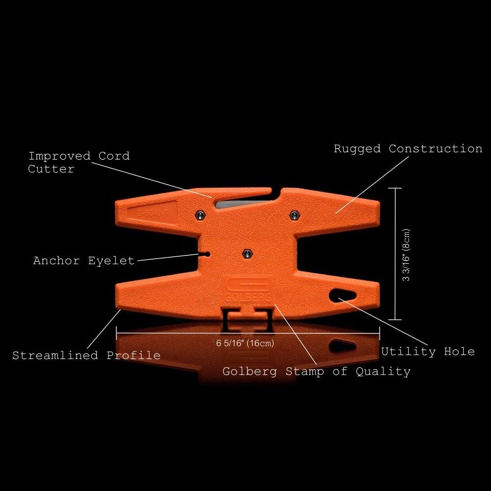 GOLBERG Spool Tool Winder 100ft 550 Paracord Survival Bug Out Bag Multi-tool