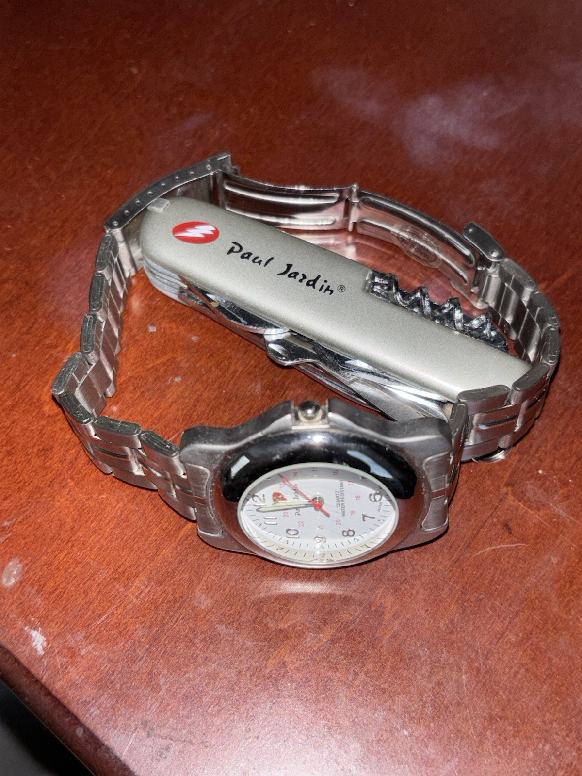 Paul Jardin Silver Stainless Multi-Tool Pocket Knife, Corkscrew, Keyring S-0250