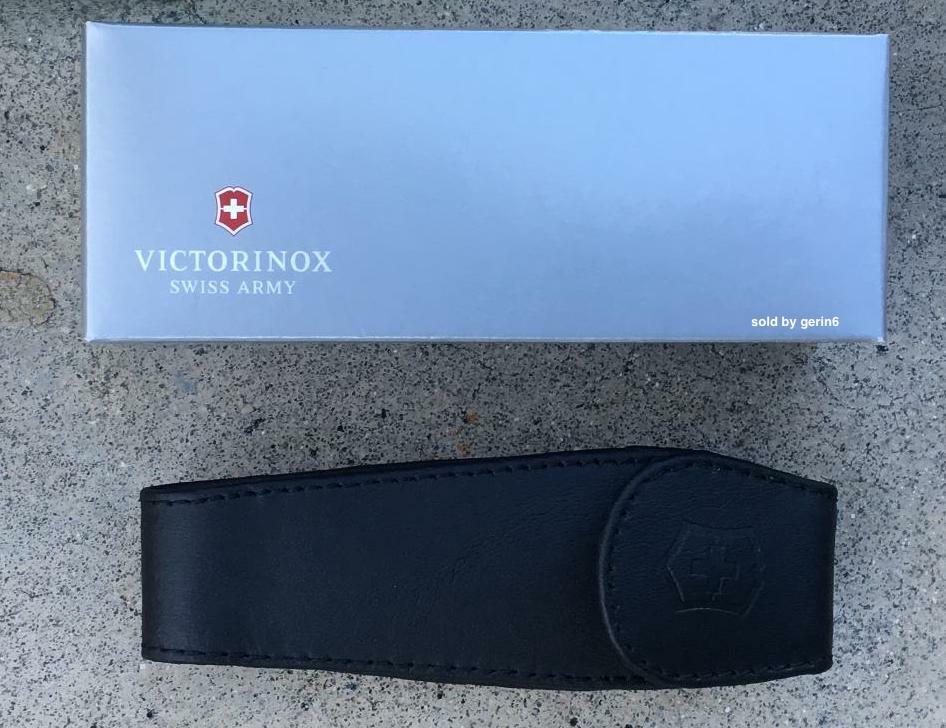 Swiss Army Medium Leather Knife Clip Pouch, Victorinox Item # 33255, New In Box