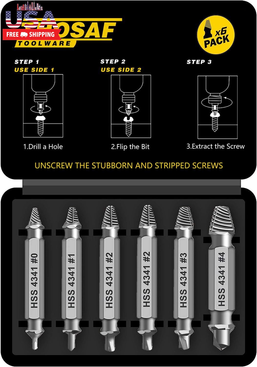 Gifts for Men,Damaged Screw Extractor Set,Christmas Stocking Stuffers for Adults