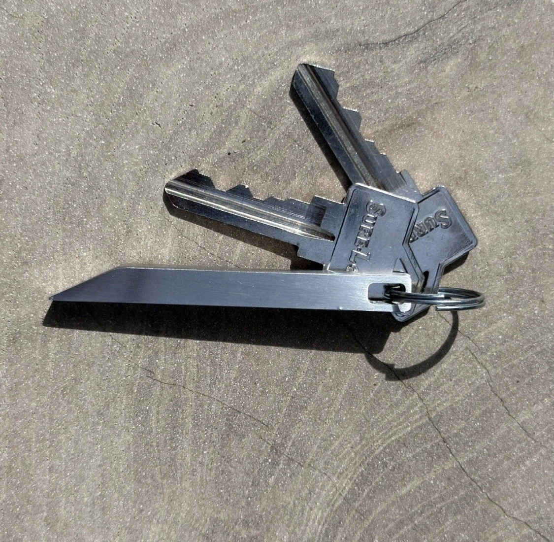 EDC Stainless Steel Pry Bar Travel Mighty Mini Keychain Carton Opener Camping Gi