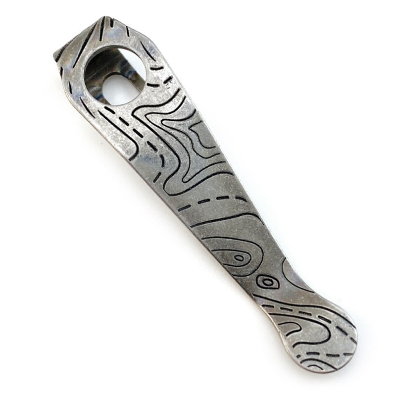 Titanium Deep Carry Pocket Clip for Spyderco Para 3 Replacement