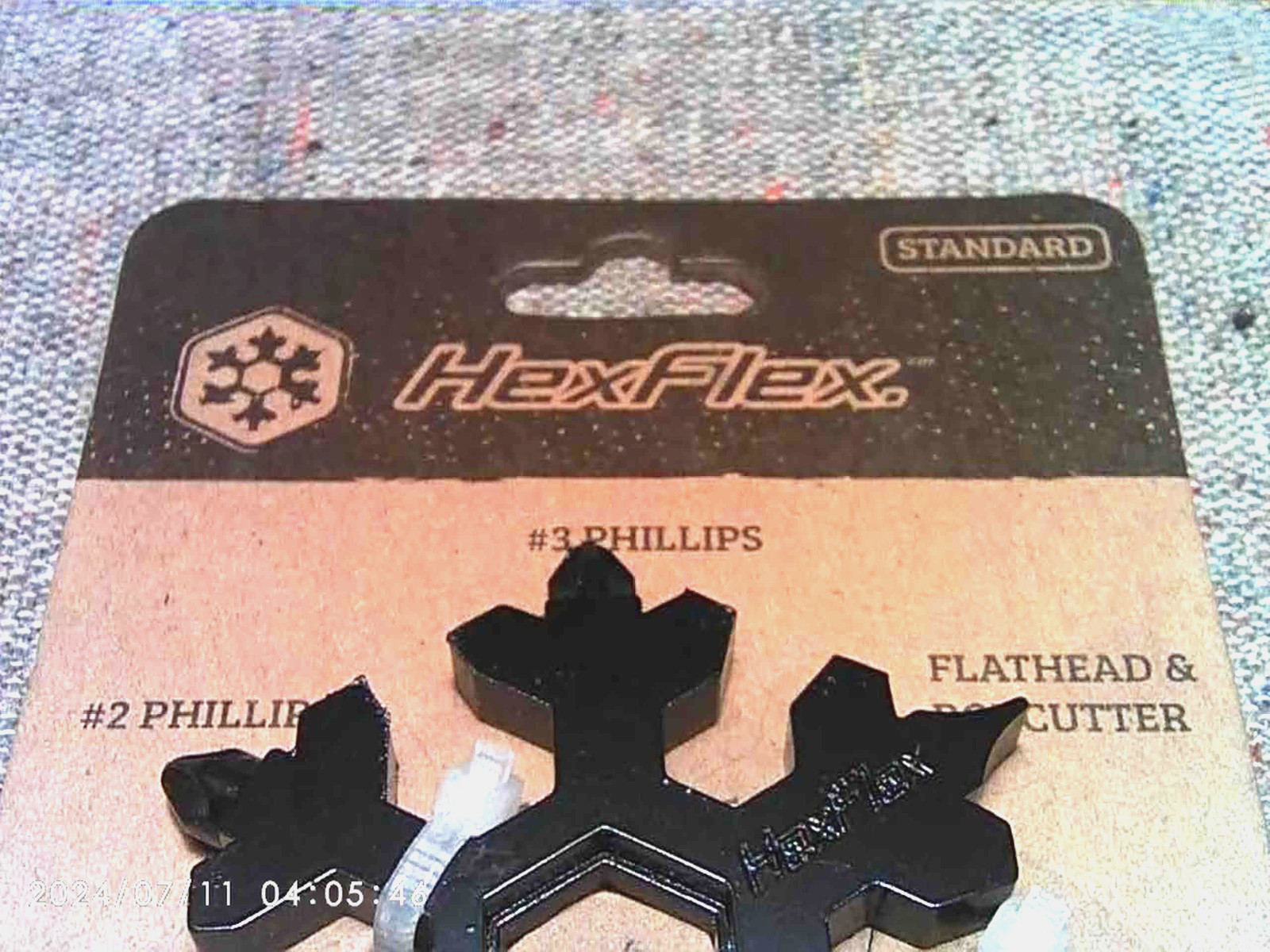 ADVENTURE MULTI-TOOL (15-in-1) HEXFLEX Standard Black “Snowflake Design”