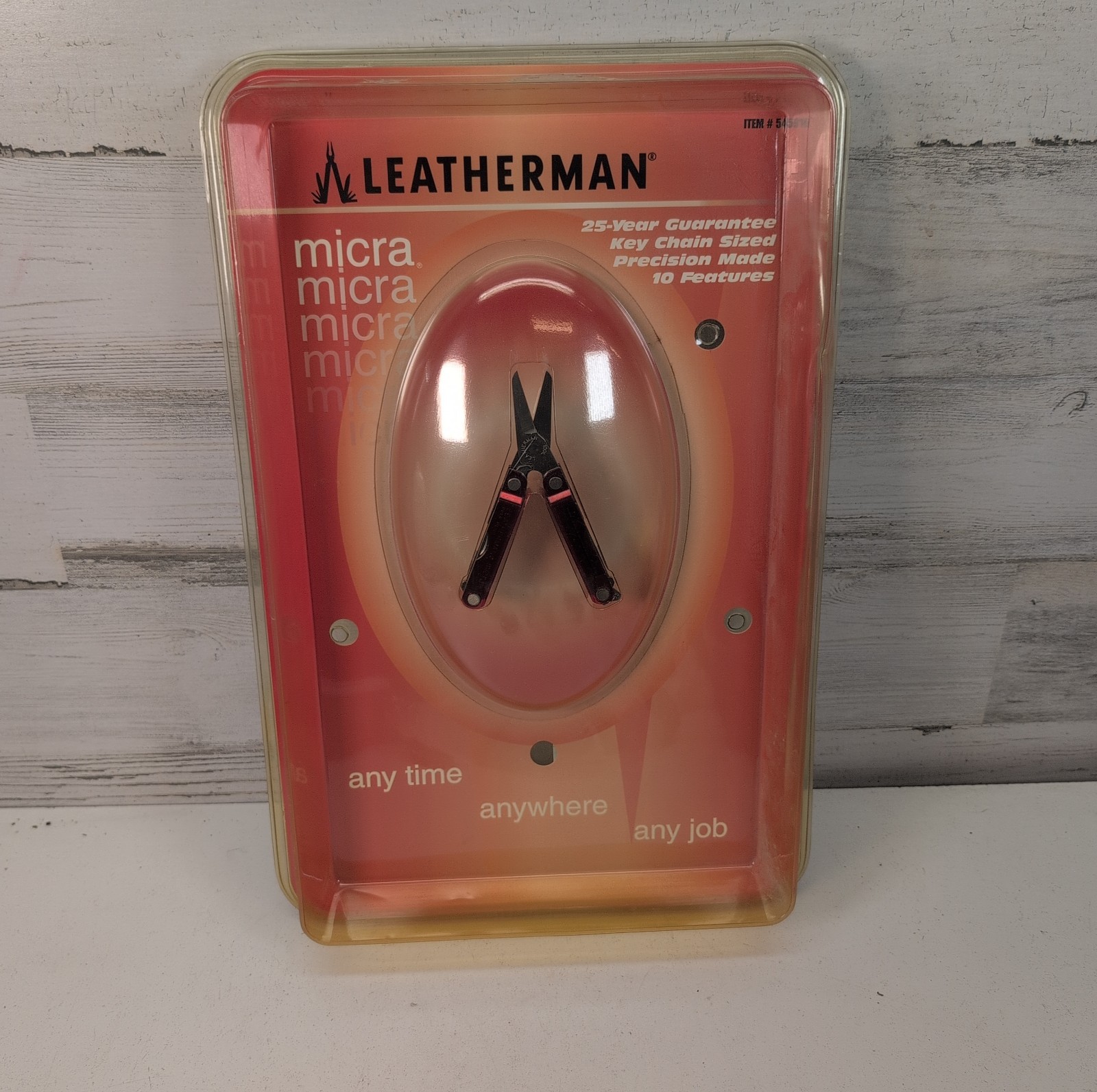 Leatherman Micra Red Black Multi Tool Keychain Scissors New Sealed