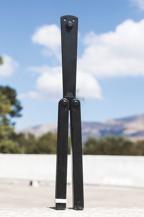 Squid Industries Squiddy-B Trainer Unsharpened Blade Round Tip Black Acetal