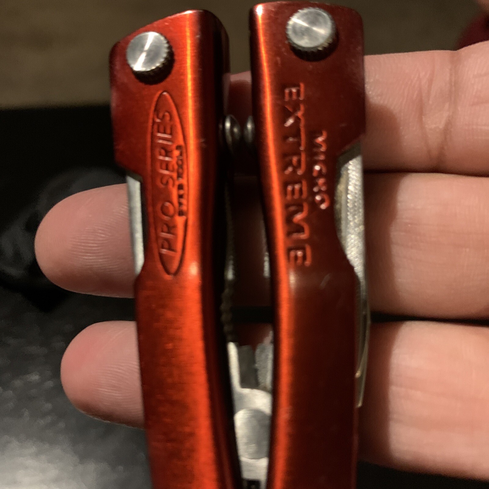 Vintage Micro Extreme Pro Series Multi-tool Red Stainless Steel Titanium Tool