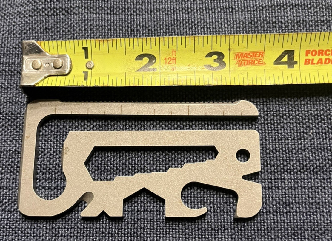 Every Day Carry Card (EDC) Multi-Tool (Credit Card Size) + 2 Mini Tools