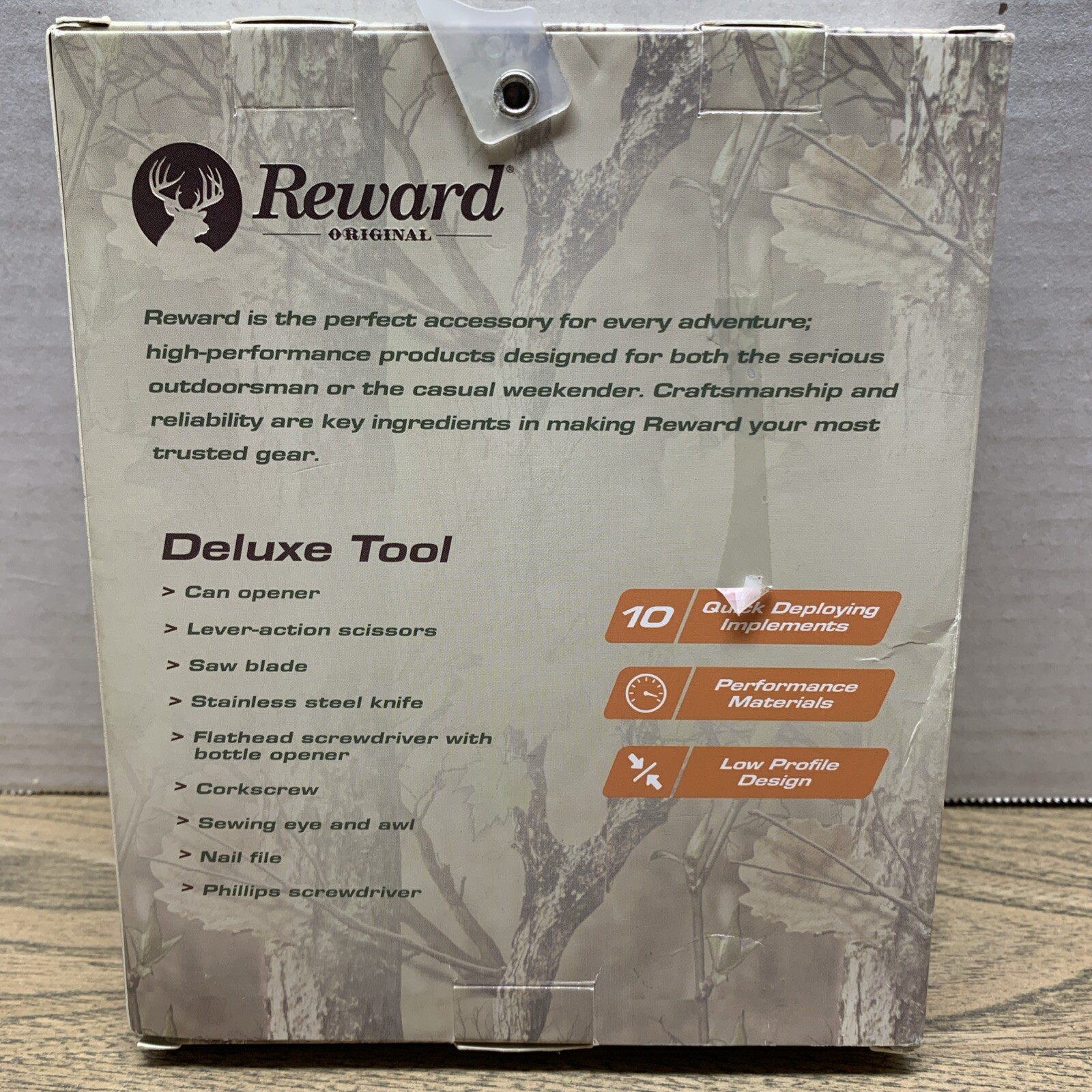 NEW Reward deluxe graphite pocket knife, hunting, fishing, tool w/10 features