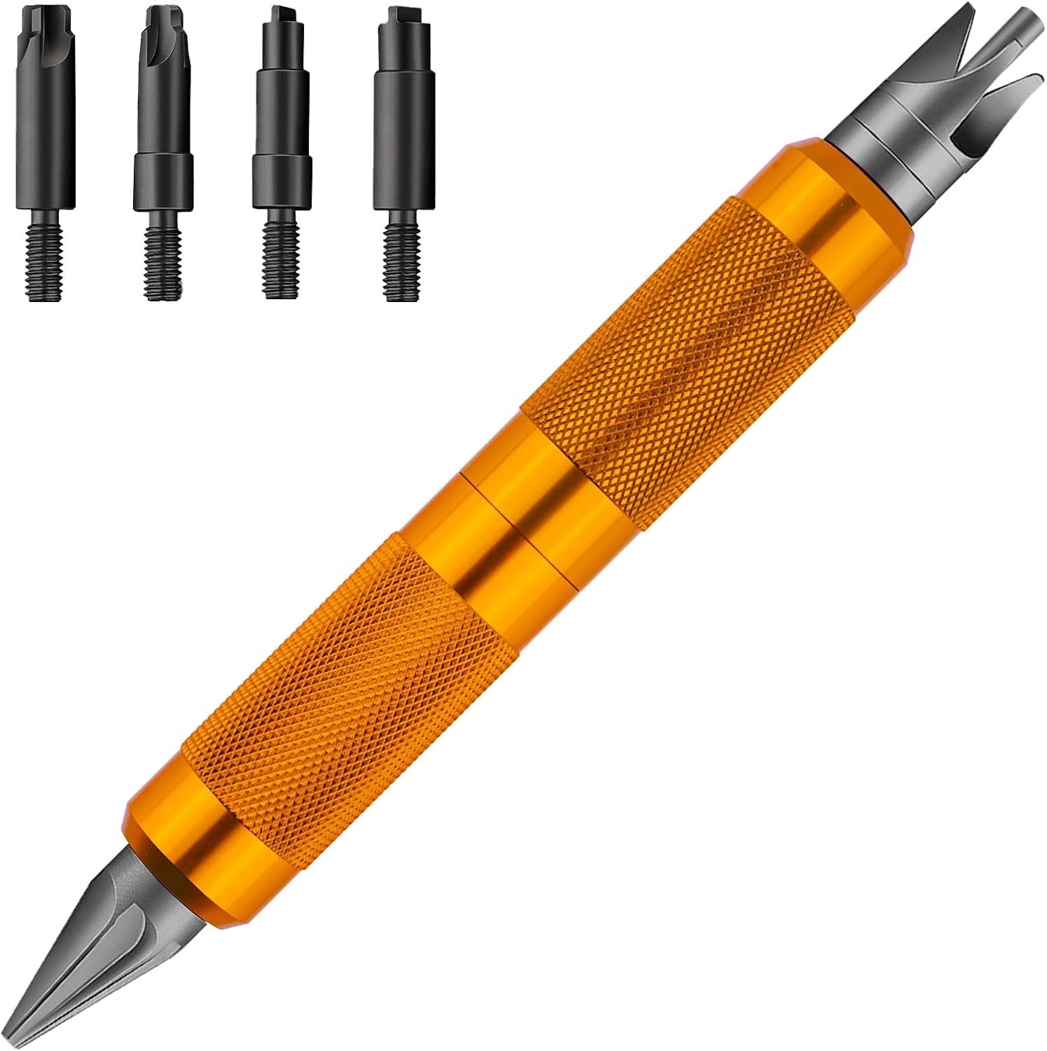 Reloading Case Prep Multi-Tool .17-.45 Cal Brass Deburring Reamer Chamfer Orange