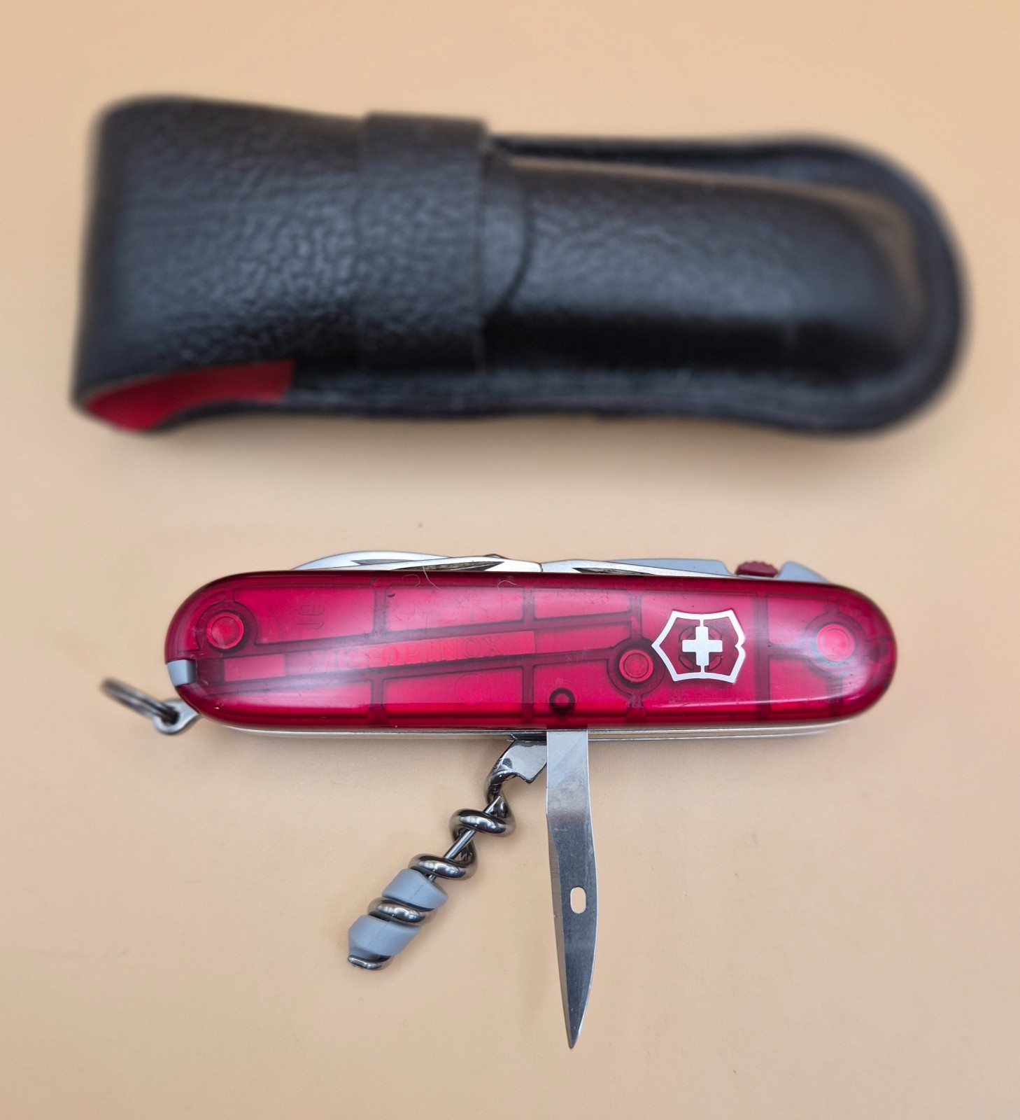 Victorinox SPARTAN LITE Ruby Red Swiss Army Knife – Good Condition