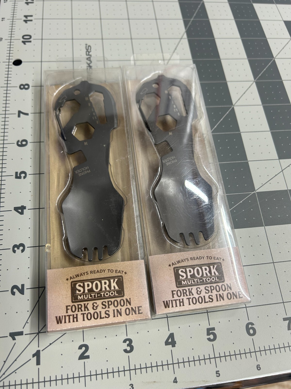 New 2-pack lot RARE Spork Multi-Tool Big Sky Carvers Knife Bottle Opener Wrench