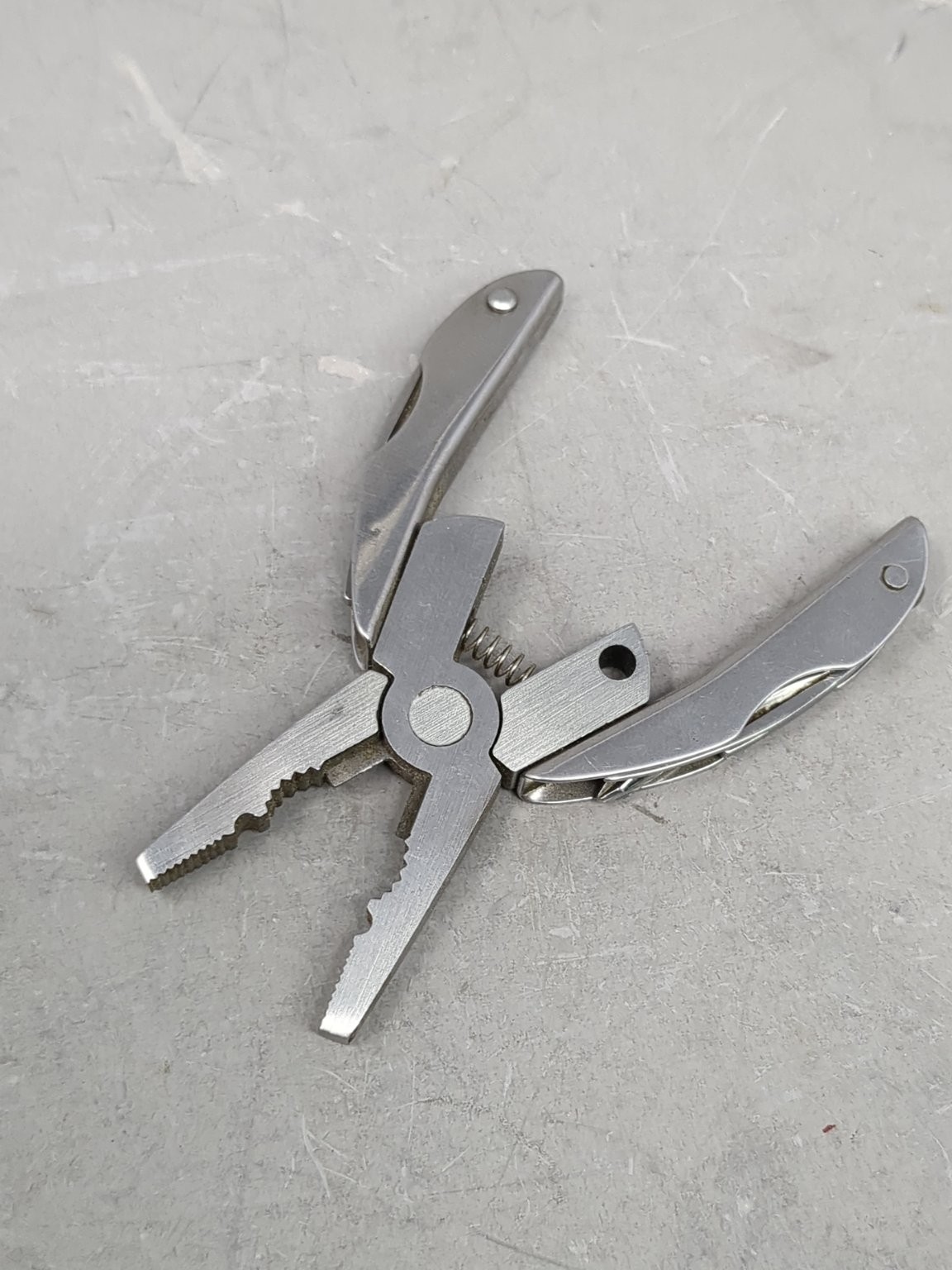 Mini Stainless Steel Multi-Tool Pliers Compact Camping Hiking Tool