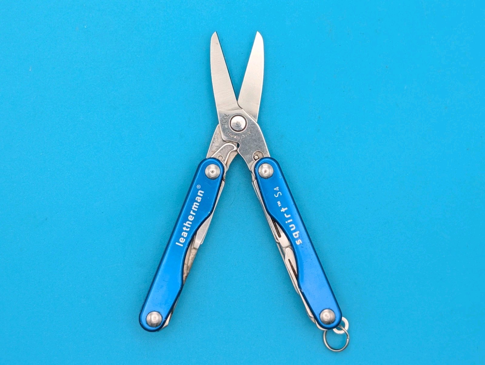 Leatherman Squirt S4 Multi-Tool, Key Ring, Retired, BLUE!