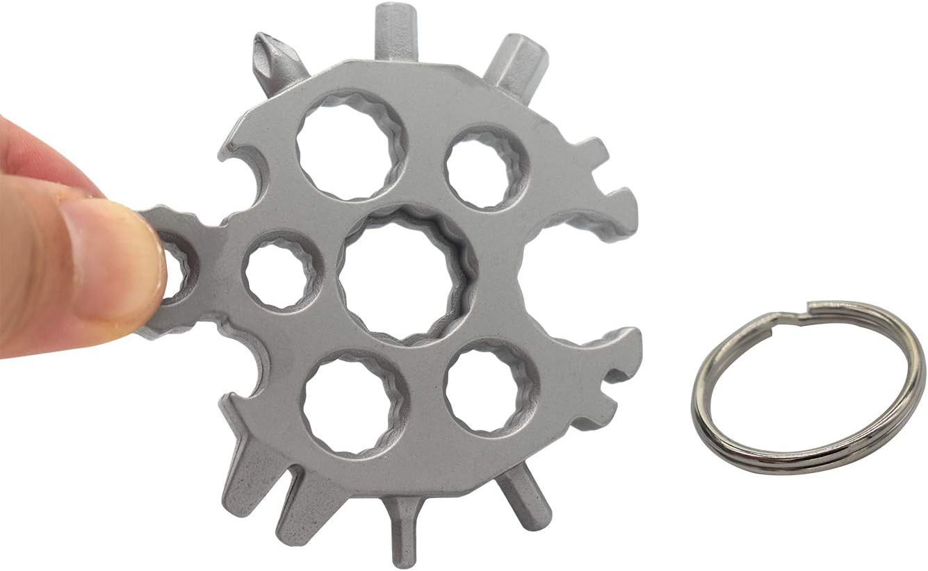20-In-1 Multi Tool Snowflake Shape for Bottle Opener and Flat Phillips Screwdriv