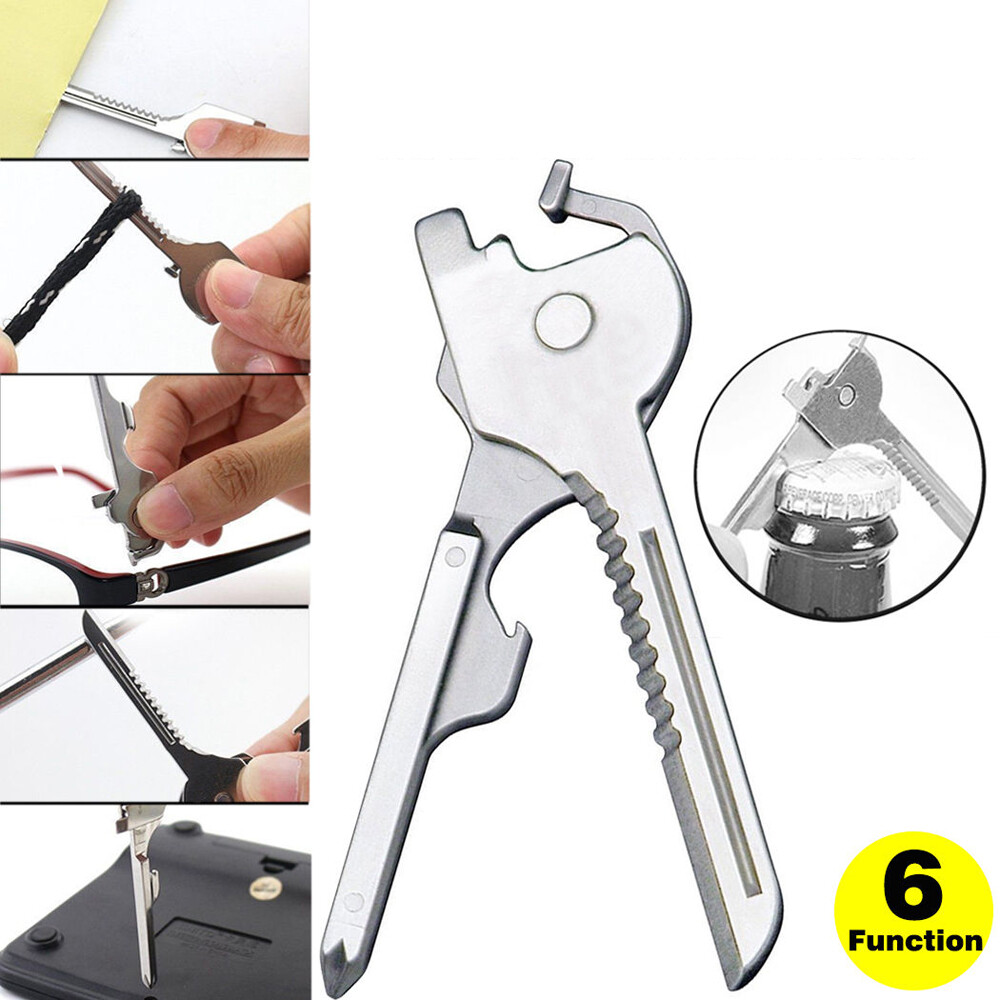 Keychain Tool 6 in1 multi-tool Bottle Opener Utili Key Screwdriver*