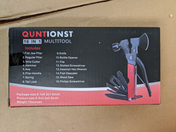 Camping Gear Multitool, Cool & Unique Birthday Gift for Men