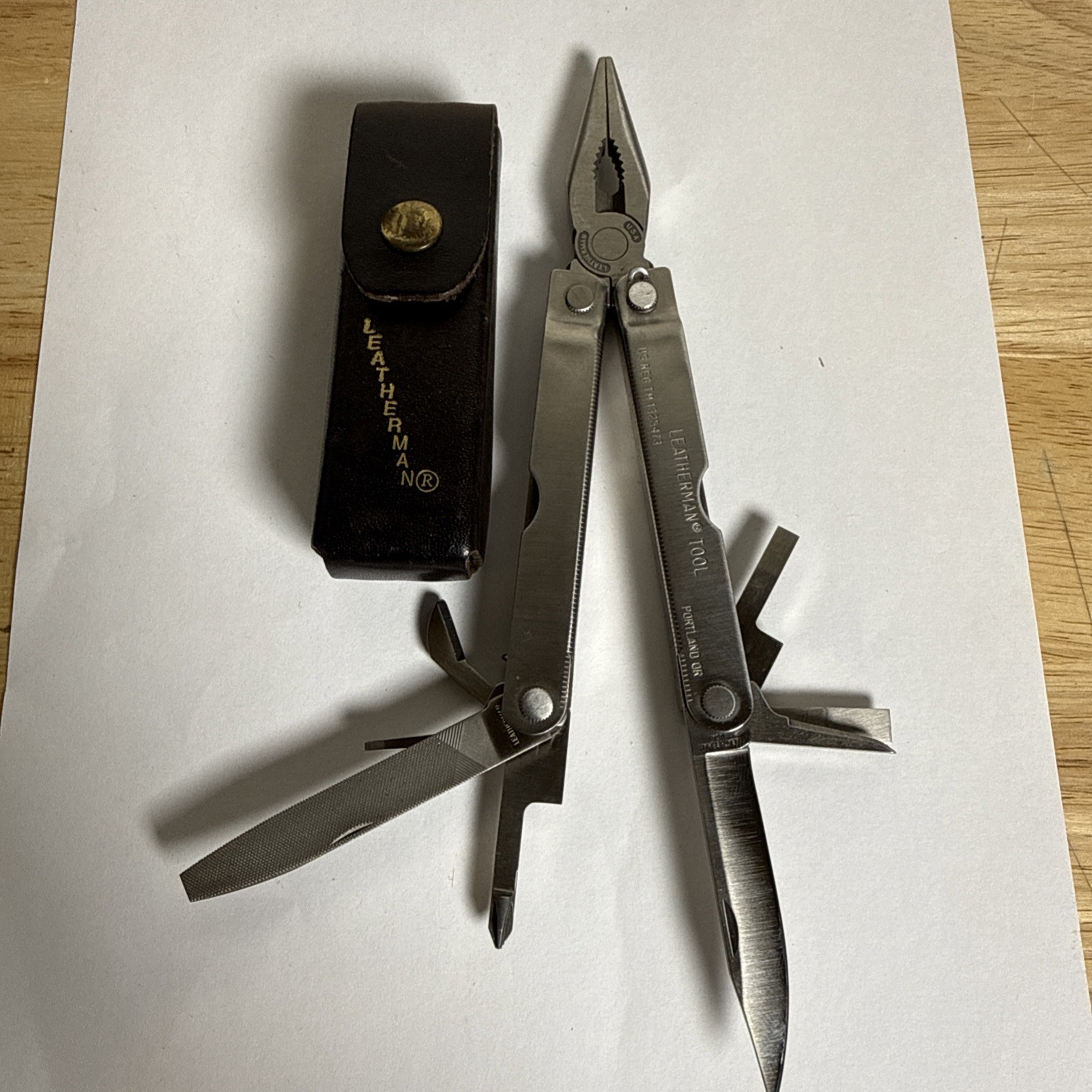 Vintage Original Leatherman Tool US REG TM 1325473 Multi-Tools Portland SHEATH
