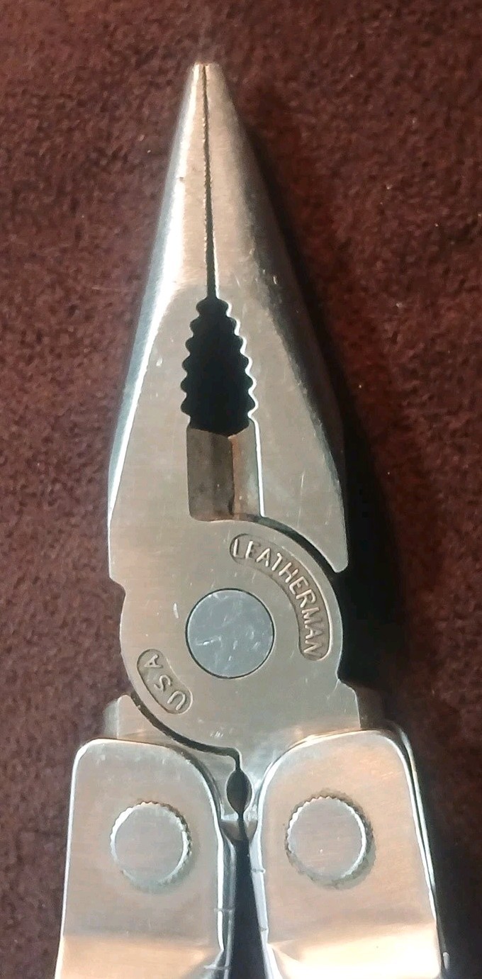 Vintage Pat. Pend. Letherman Super Tool With Blk Nylon Sheath, U.S.A.
