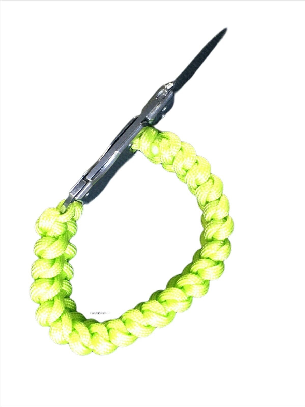 Paracord Emergency Tactical EDC Survival Knife Bracelet, Neon Green BR9 New
