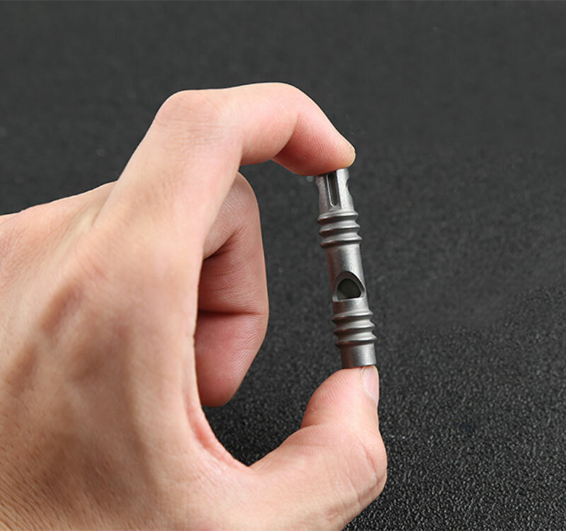 Titanium TC4 Safe Whistle SOS High Frequency Training EDC Outdoor Survival Tool