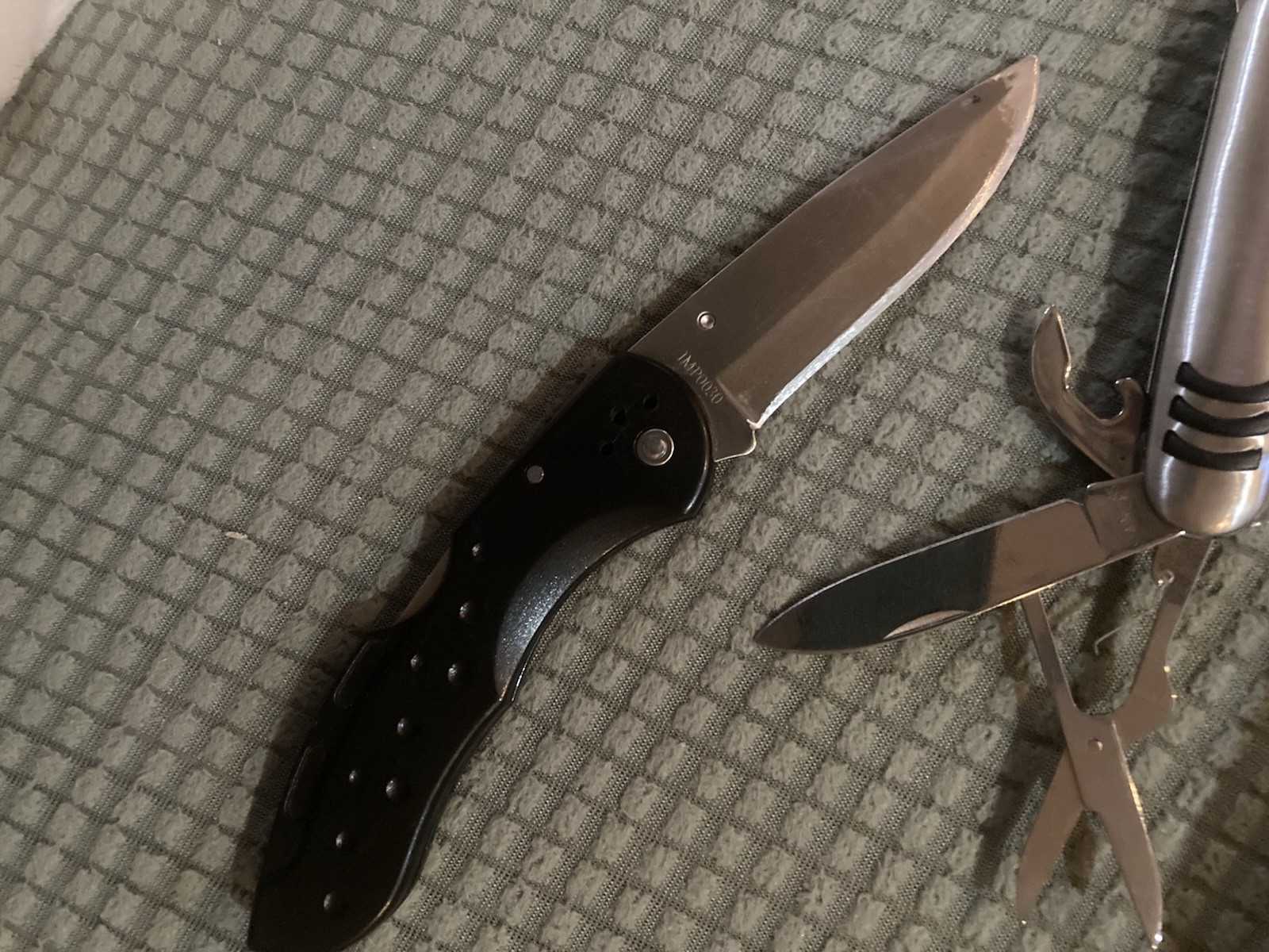 Two Pocketknives, One Multifunction With Seven Tools & One Imperial Schrade