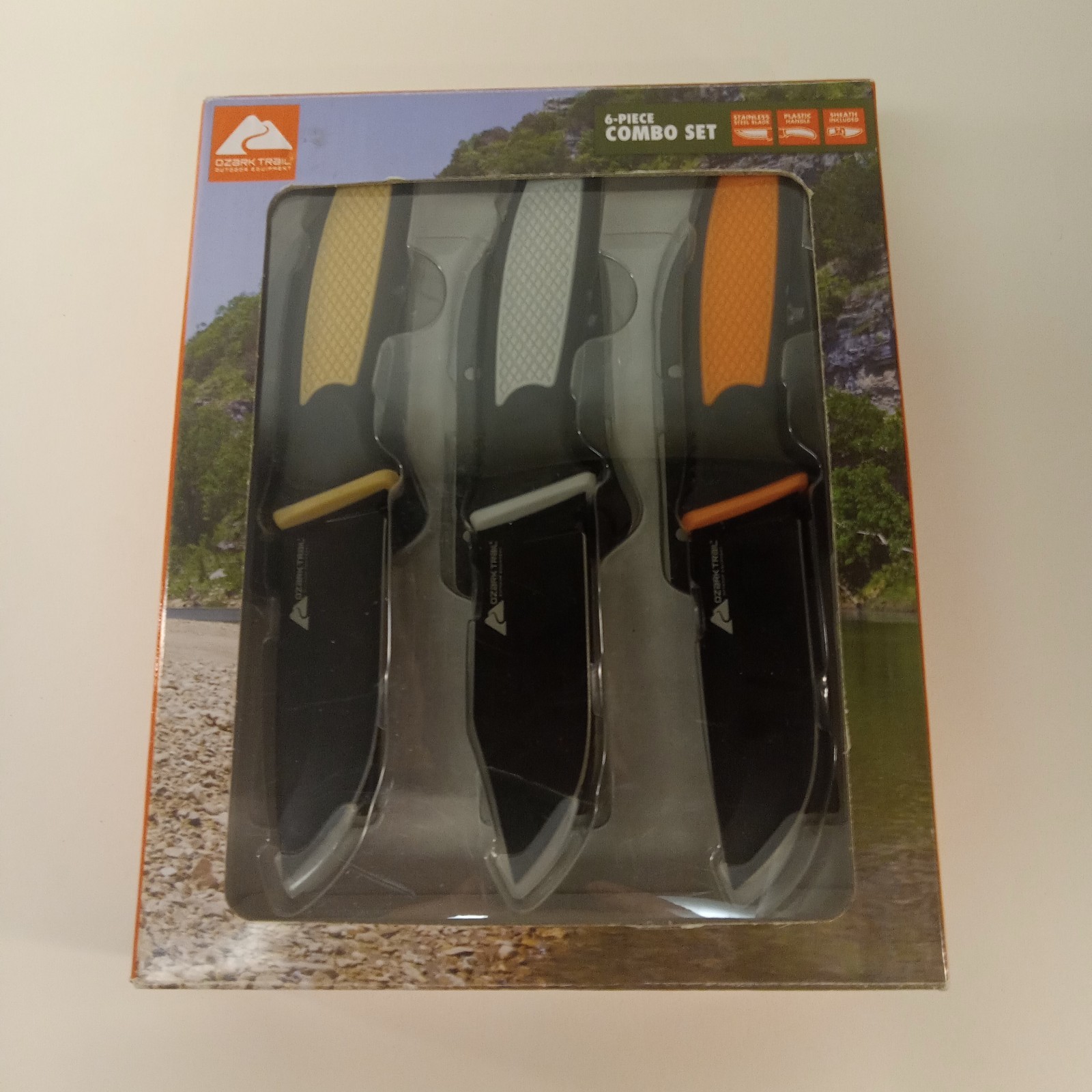 Ozark Trail – Outdoor Equipment 3 Piece Combo Knife Set with Sheaths