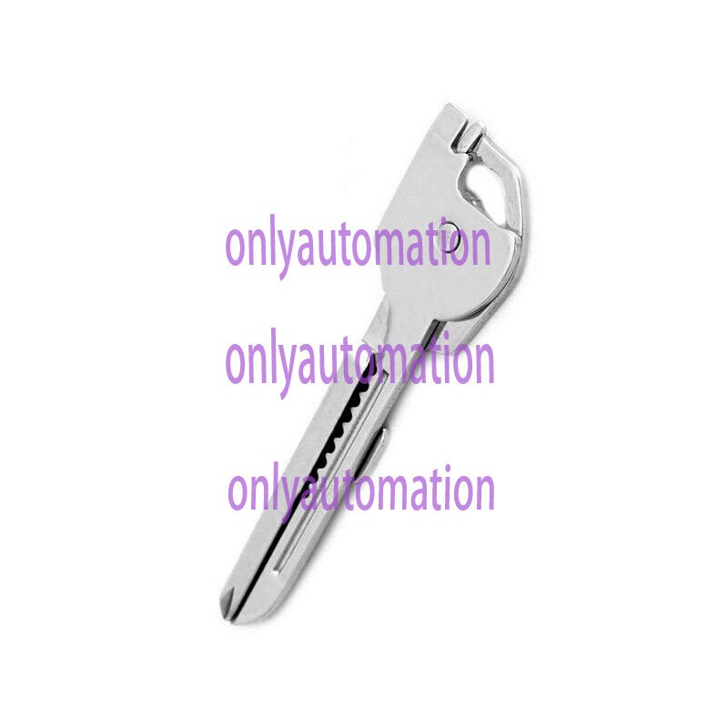 6-in-1 Utili Key Tool Keyring Keychain Multifunction Stainless Steel 1Pcs NEW