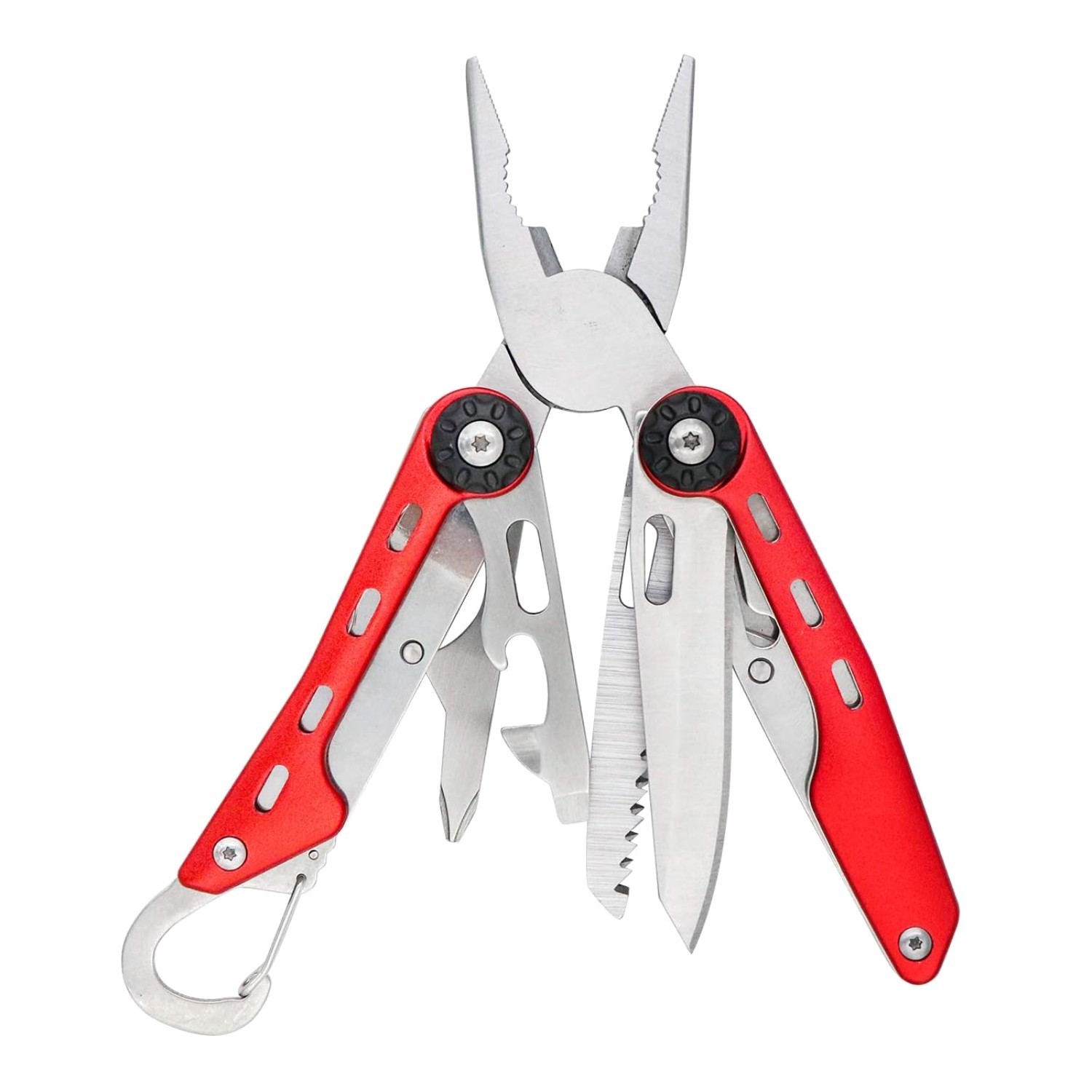 Compact 10-in-1 Multitool with Needlenose Pliers & Safety Lock – Outdoor Ready