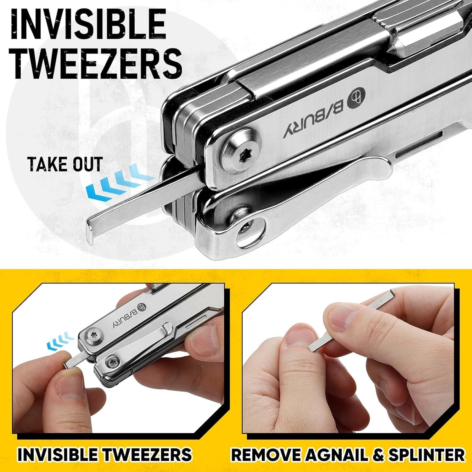 Multitool Pliers 15-in-1 Folding Pocket Knife Screwdriver EDC Multi Tool Giftmen