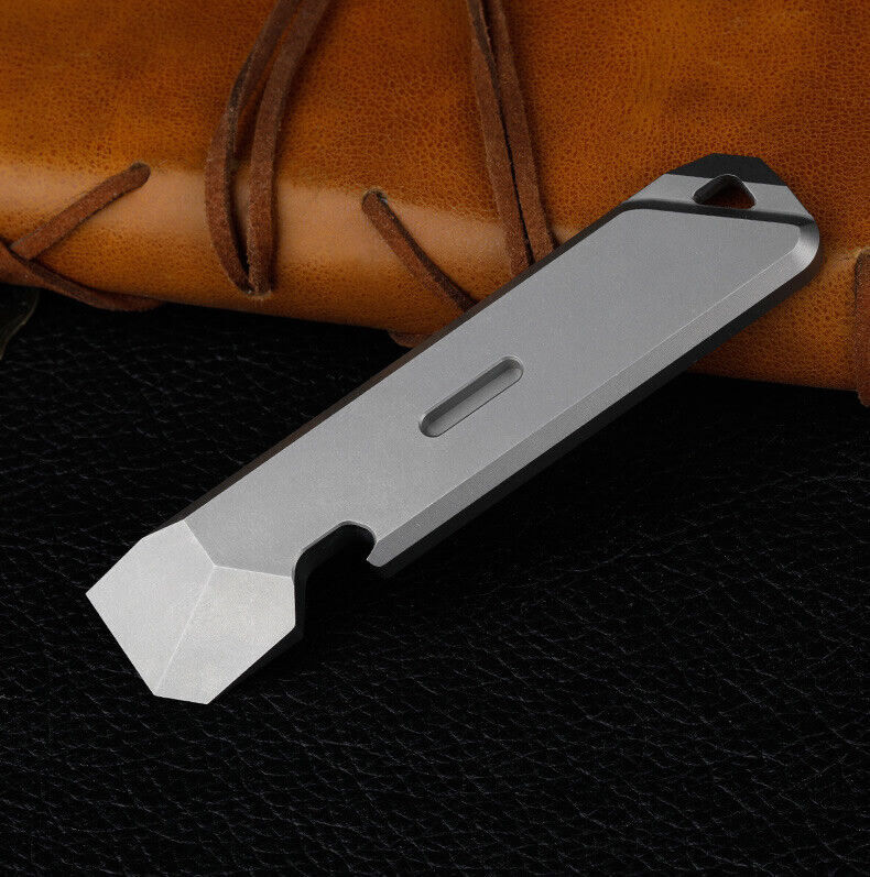 New Titanium Alloy Pocket Pry Bar Crowbar Opener Portable Outdoor EDC Multi Tool