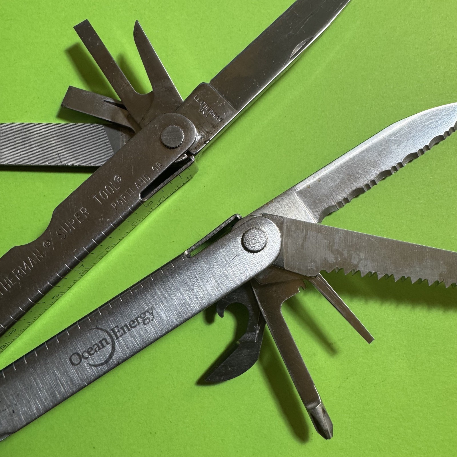 Leatherman Super Tool Plier Multi Tool Pocket Knife Stainless EDC #758