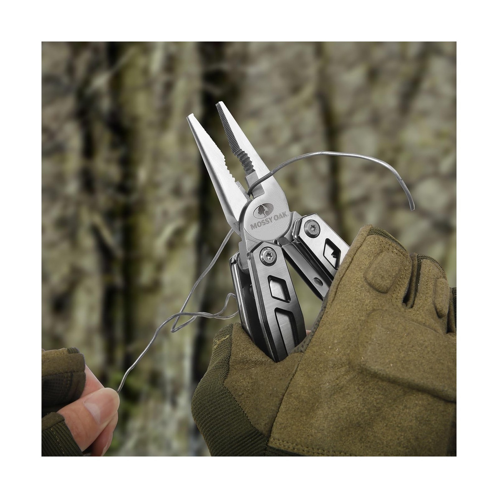 MOSSY OAK Multitool, 21-in-1 Stainless Steel Pocket Knife with Screwdriver Sl…
