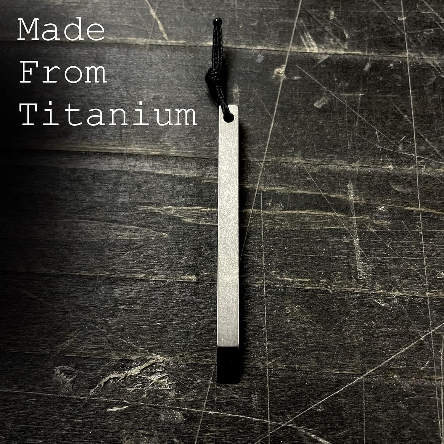 The Mighty Bar Mini- Titanium Keychain Pry Bar, Ultra Minimalist Slim EDC Small