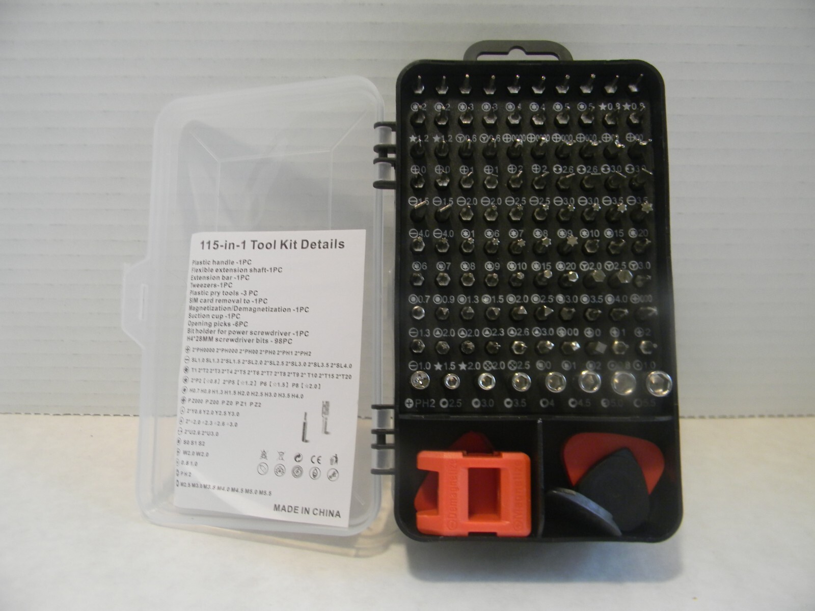 115 – IN – 1 TOOL SET WITH CASE *NIB*