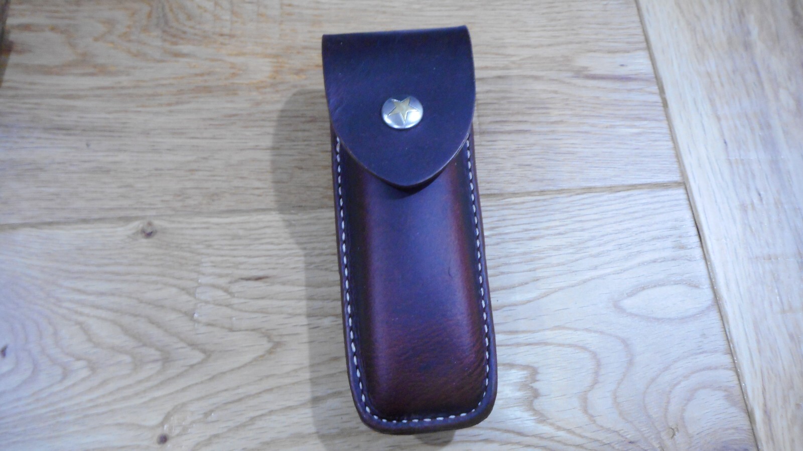 Gerber MP600 or Diesel multi tool leather sheath. Sheath only. Ranger star snap.