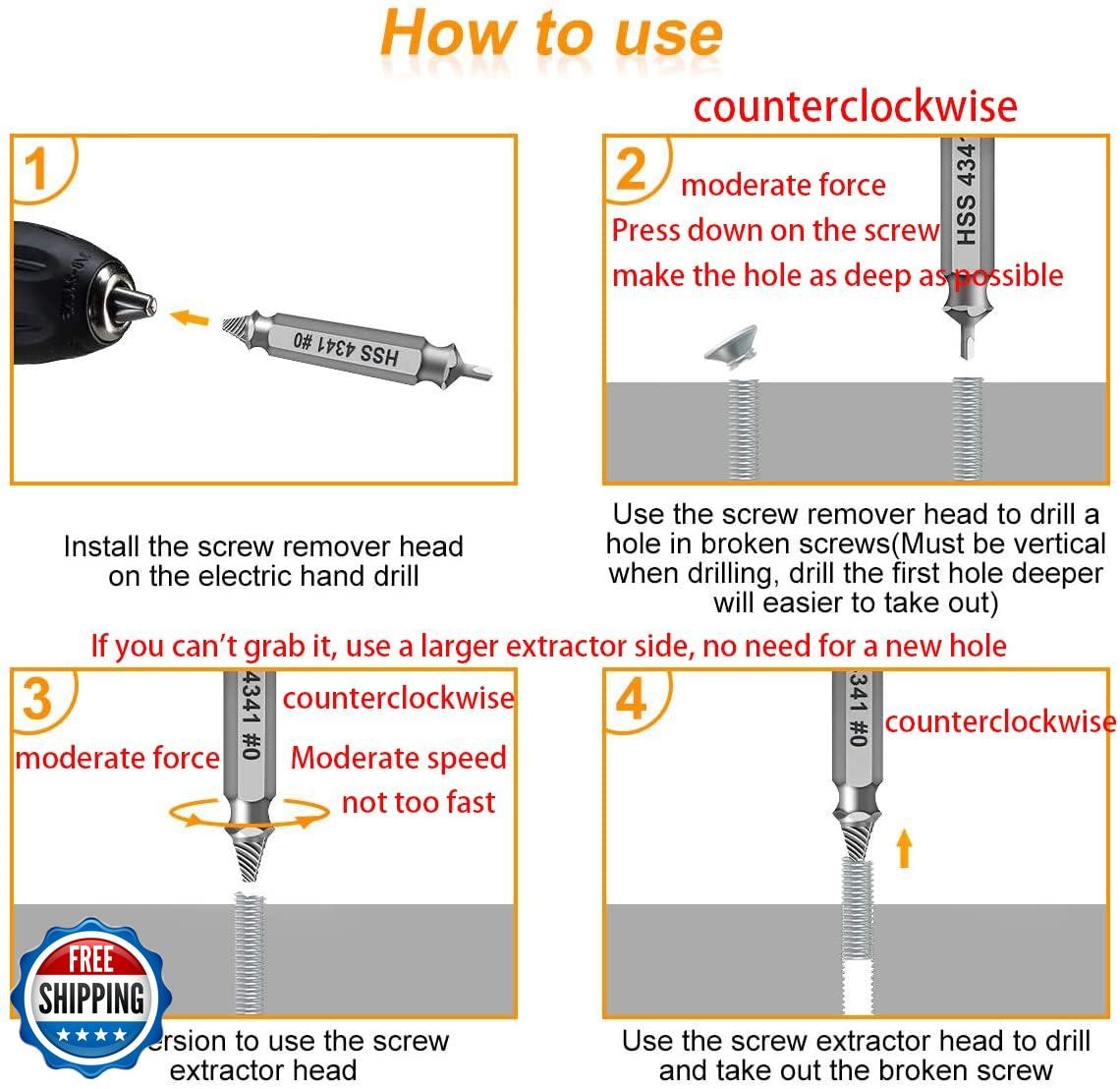 Gifts for Men,Damaged Screw Extractor Set-Christmas Stocking Stuffers for Men