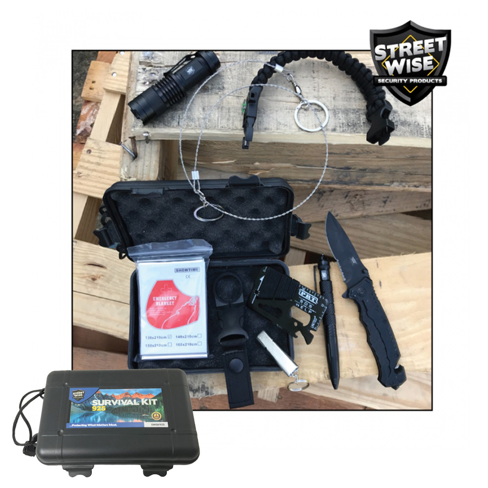 Streetwise Survival Kit: 9 Items w/ 25 Functions – SOS Emergency Tools Disaster