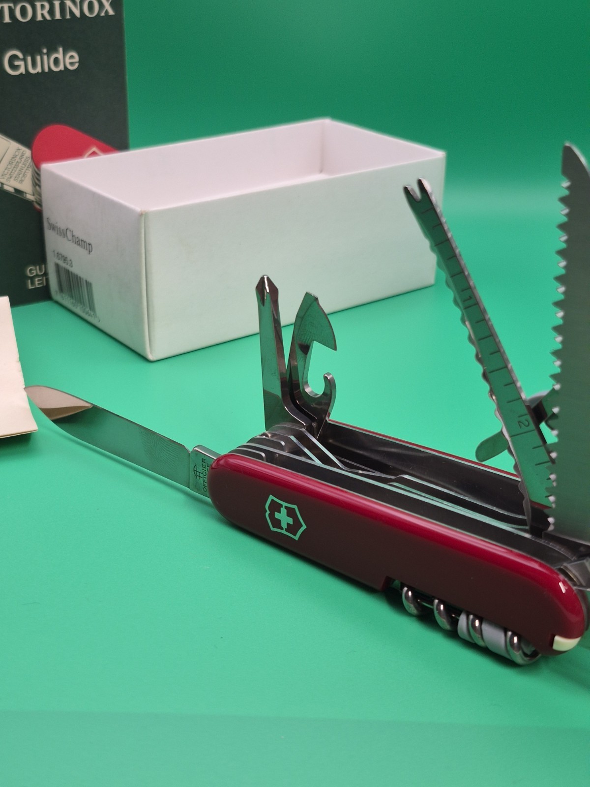 Victorinox SwissChamp Red Swiss Army Multi-Tool 91mm 15+ Tools 1.6795.3