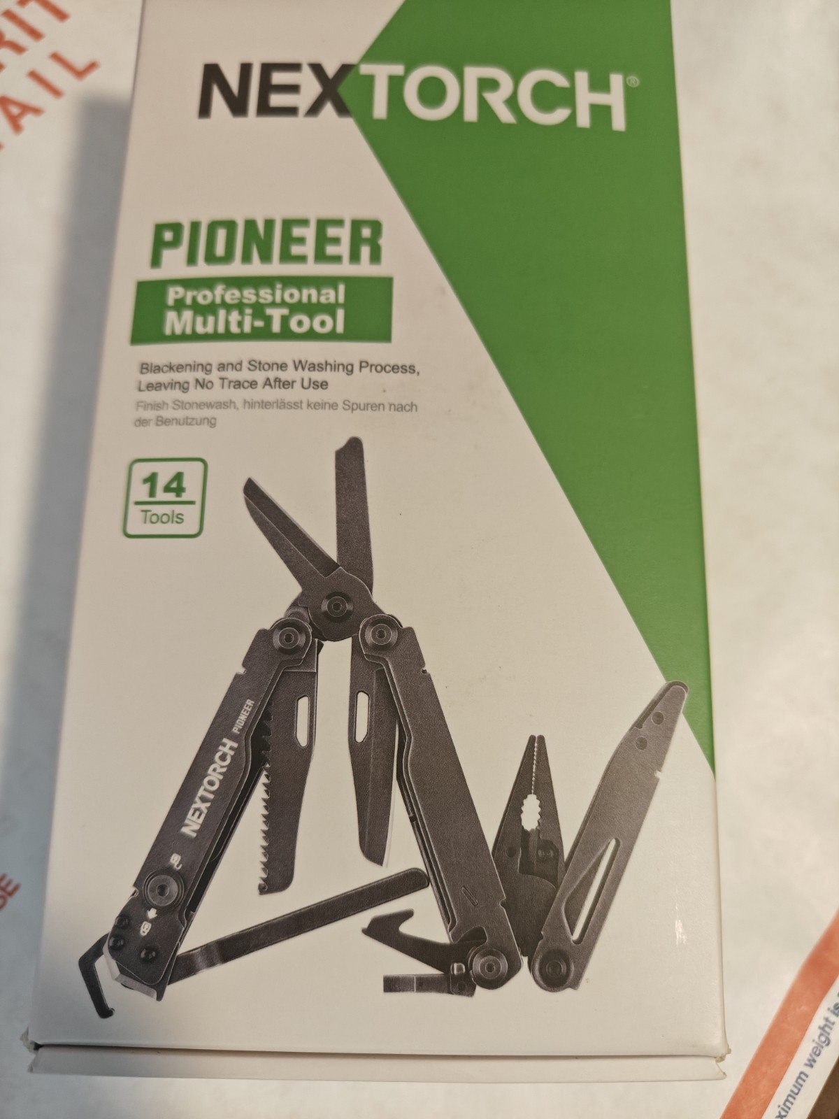 Nextorch Poineer Multi Tool Black Stone Wash New In Box