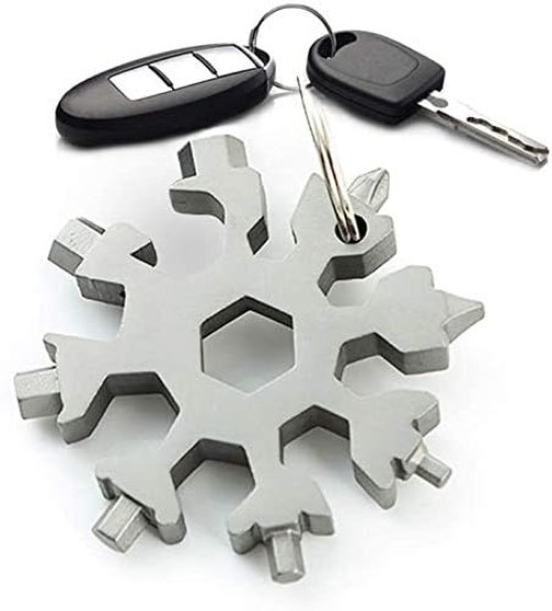 18-in-1 Snowflake Multi Tool Stainless Steel Wrench Screwdriver Bottle Opener