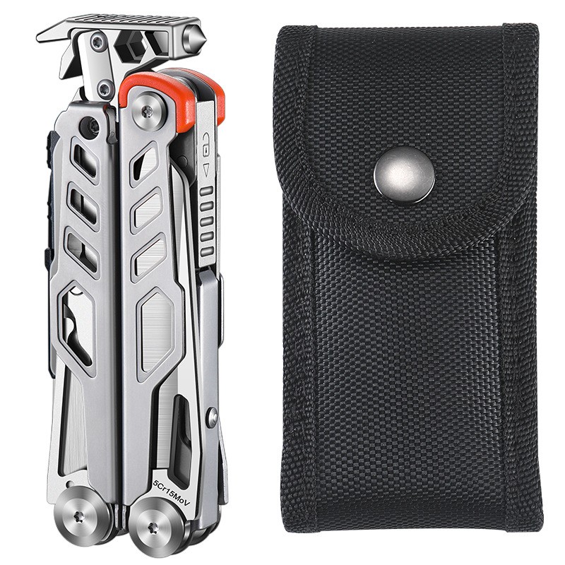 Compact Folding Multi-Tool with Pliers & Blade, Portable Camping & Vehicle Emerg