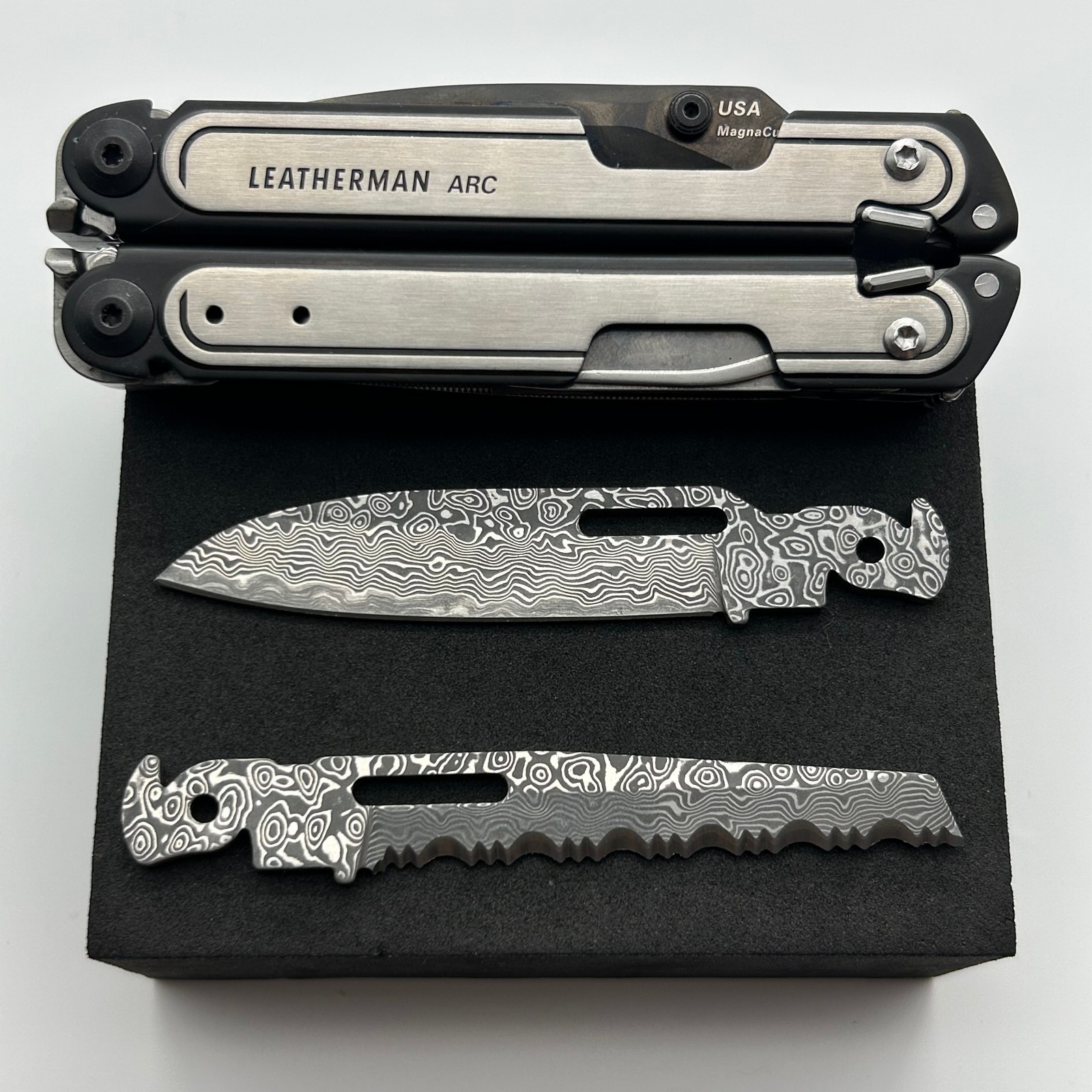 [USA Stock] – VG10 Damascus SAW BLADE for LEATHERMAN ARC/FREE P2 P4