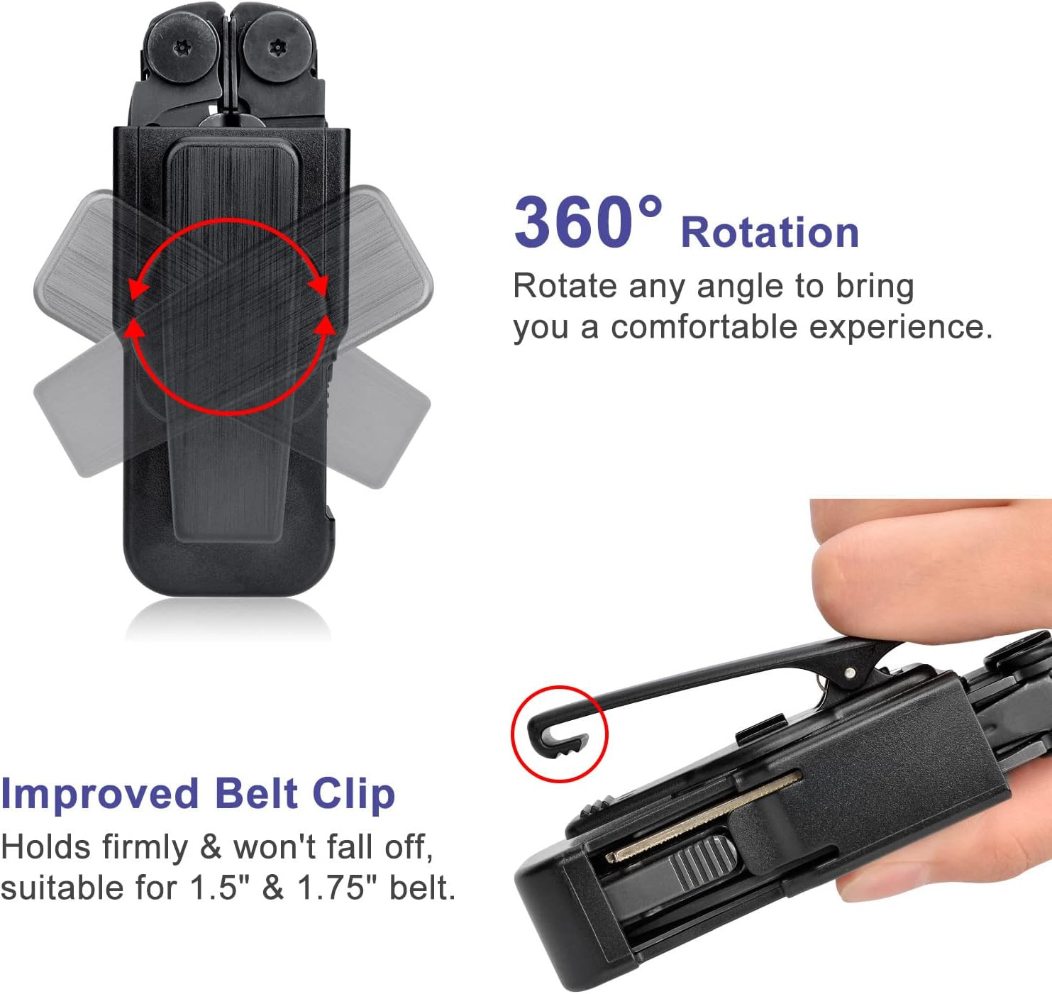 360° Rotation Sheath for LEATHERMAN Wave & Wave plus +, Wave plus Case Holder, L