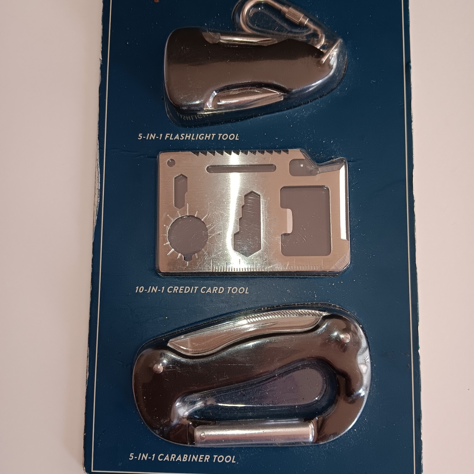 Stainless Steel Survival Tool Set. 3 Multi Tools With 20 Functions Total. By…