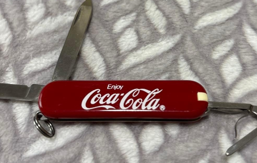 Vintage Coca-Cola Collaboration Swiss Army Knife Multi-Tool Collectible Japan