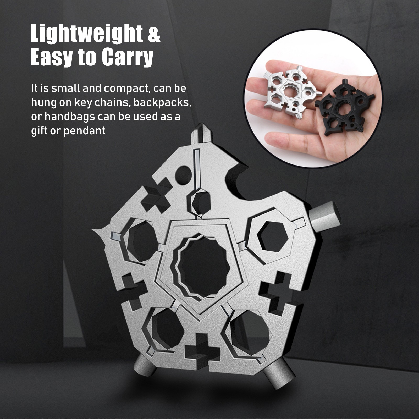 23 Snow-flake Multi-Tool Durable Screwdriver Wrench For Outdoor Adventure Travel